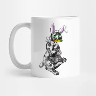 Bobtail BunnyCat: Salt & Pepper (White) Mug